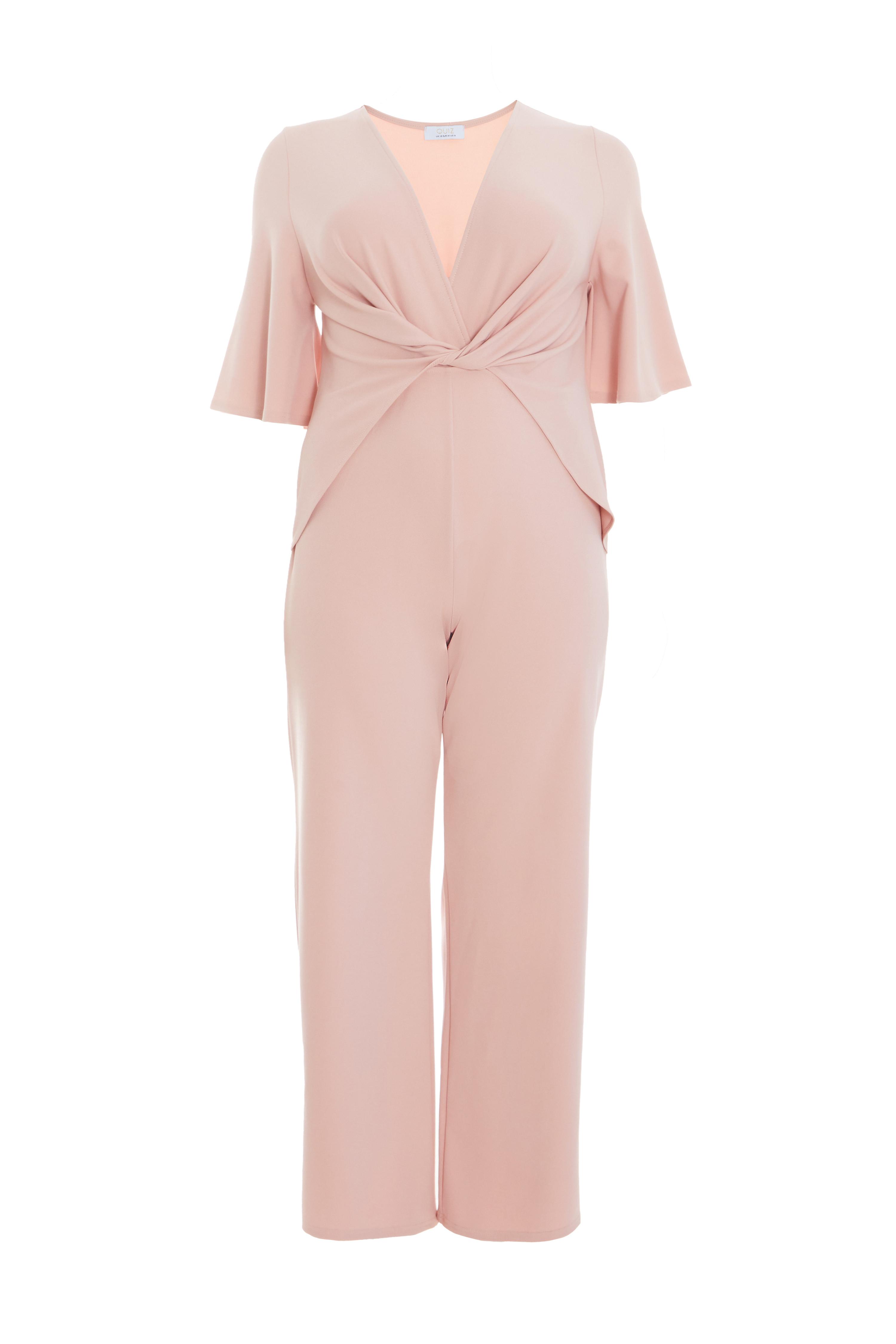 Quiz dusky cheap pink jumpsuit