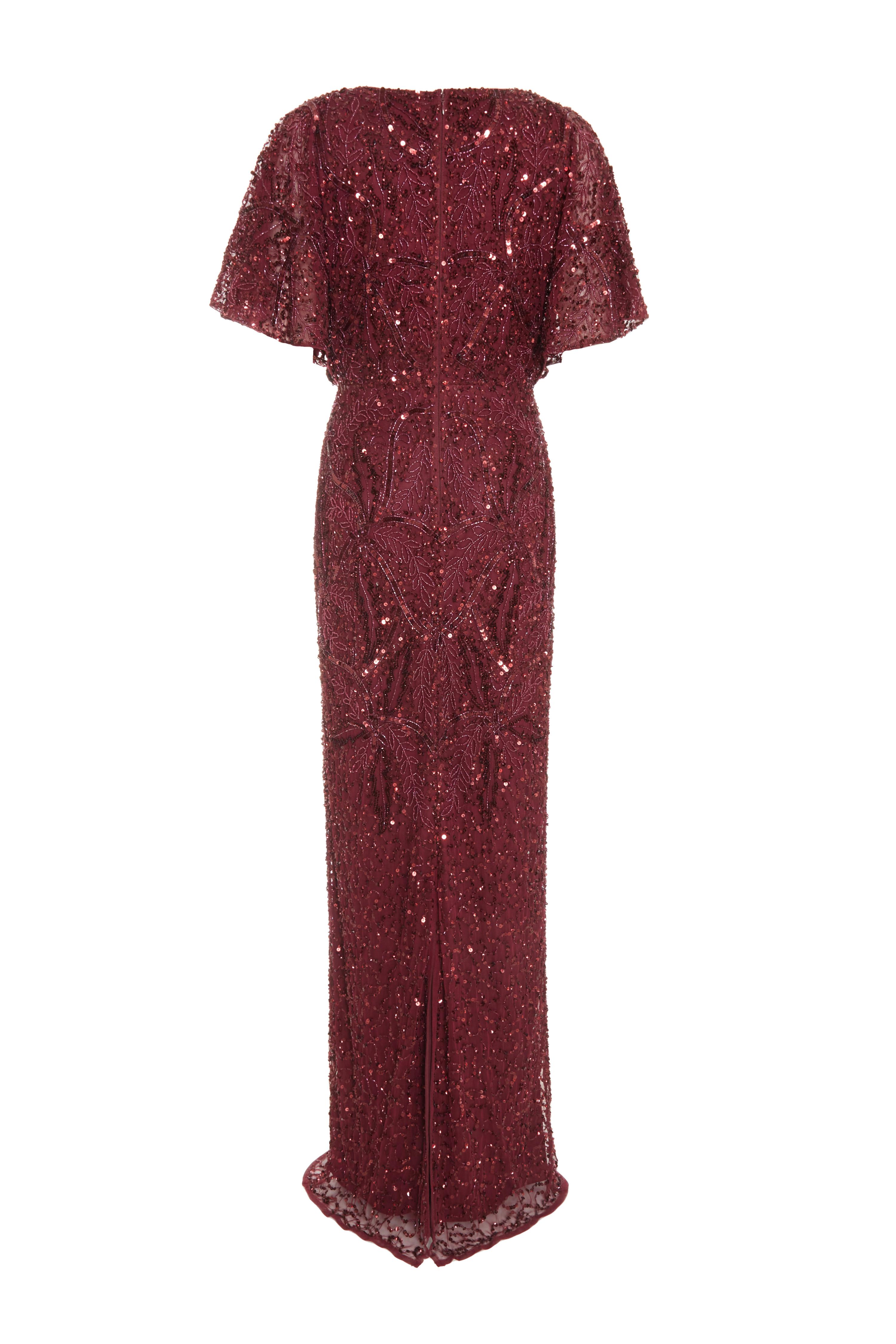 Quiz red hot sale sparkly dress