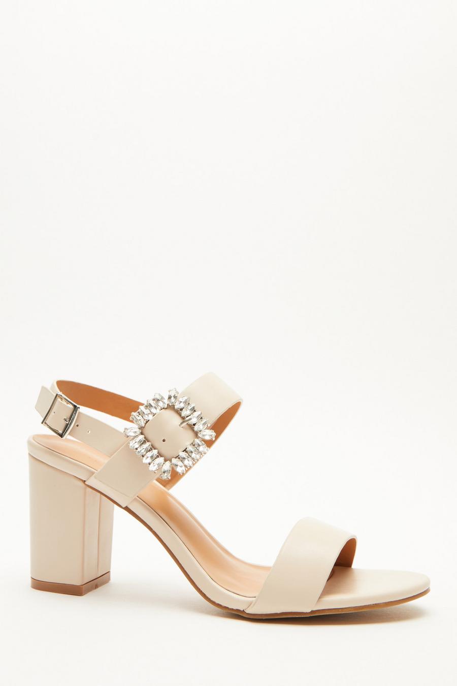 Buckle on sale block heels