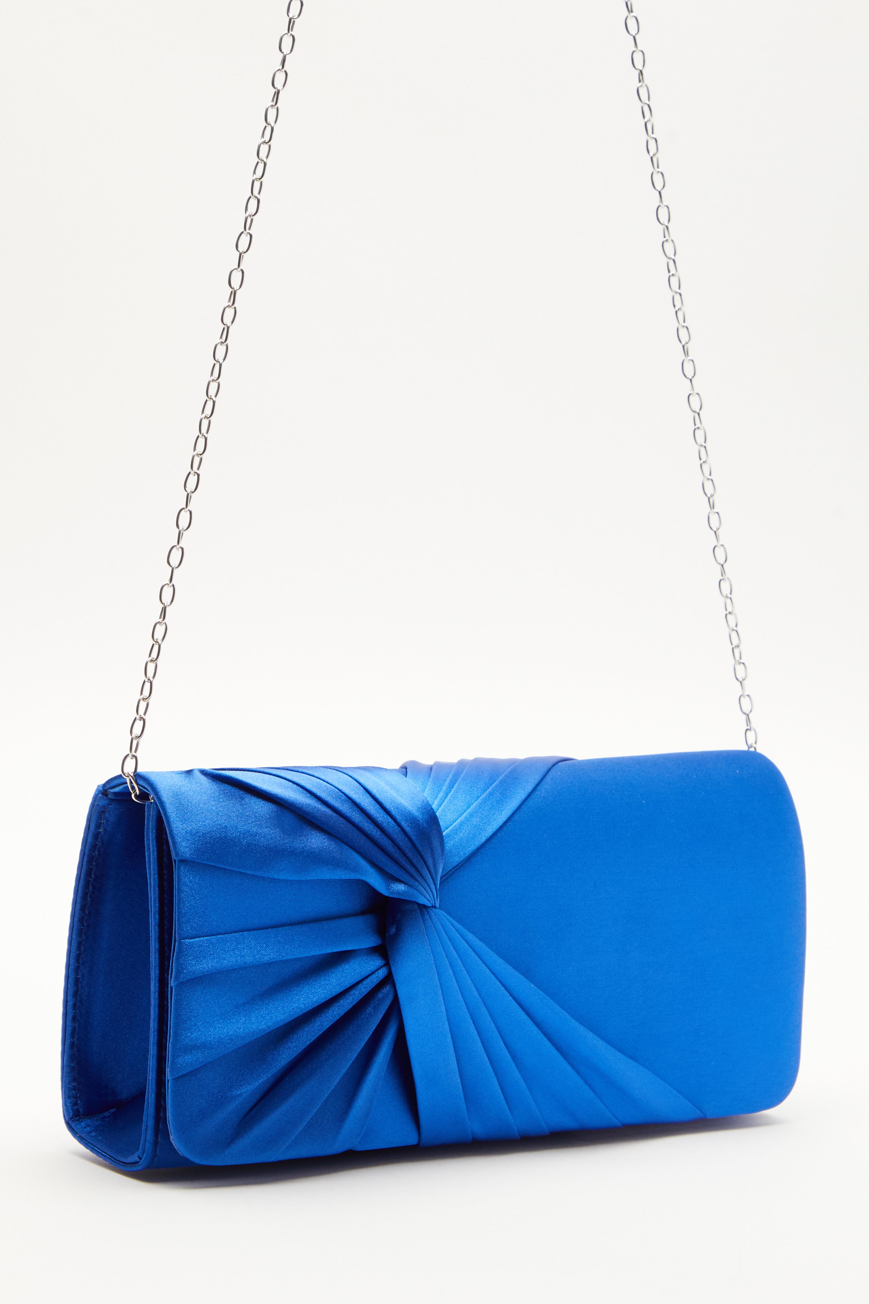 Blue clutch on sale