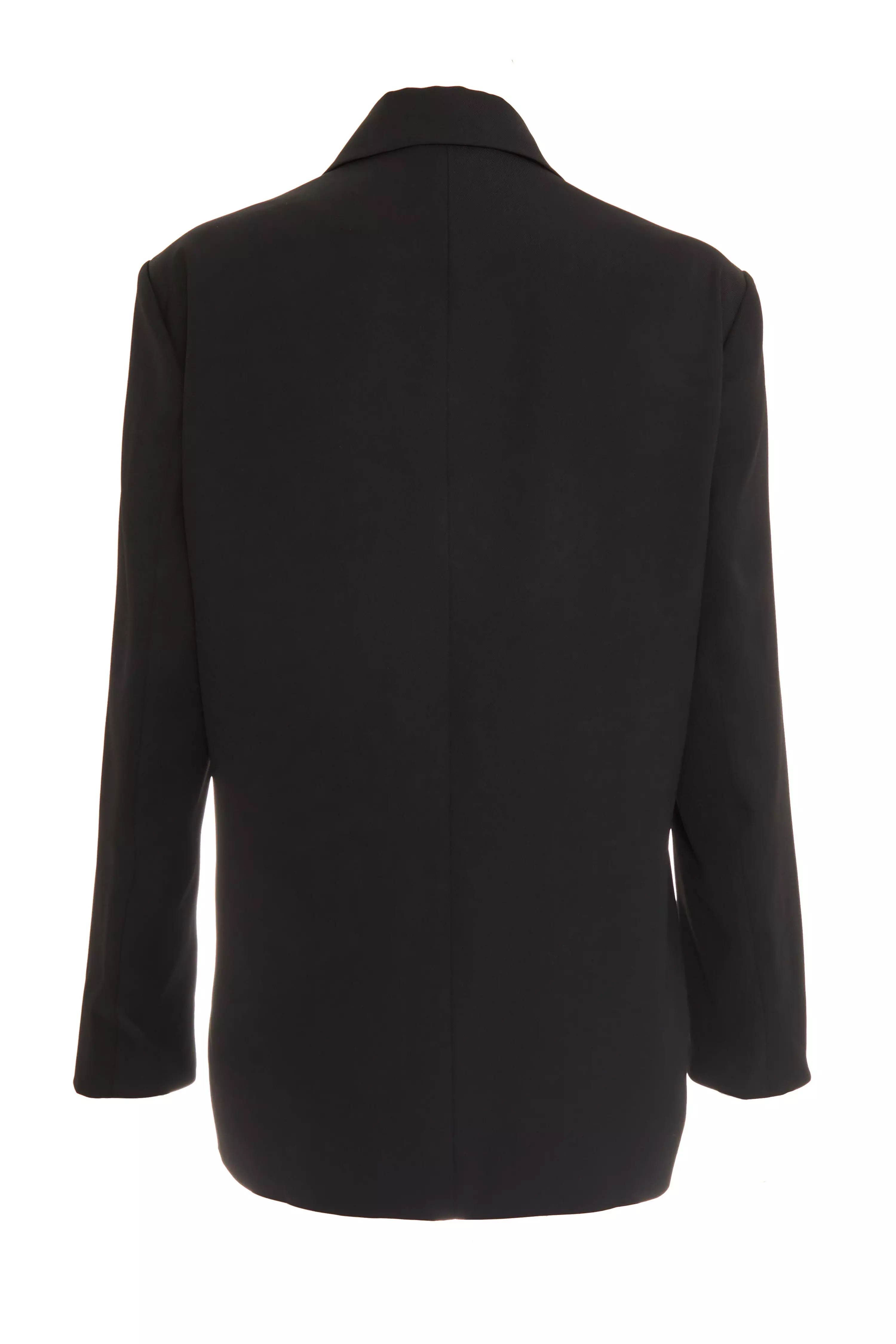 Black Oversized Tailored Blazer QUIZ Clothing