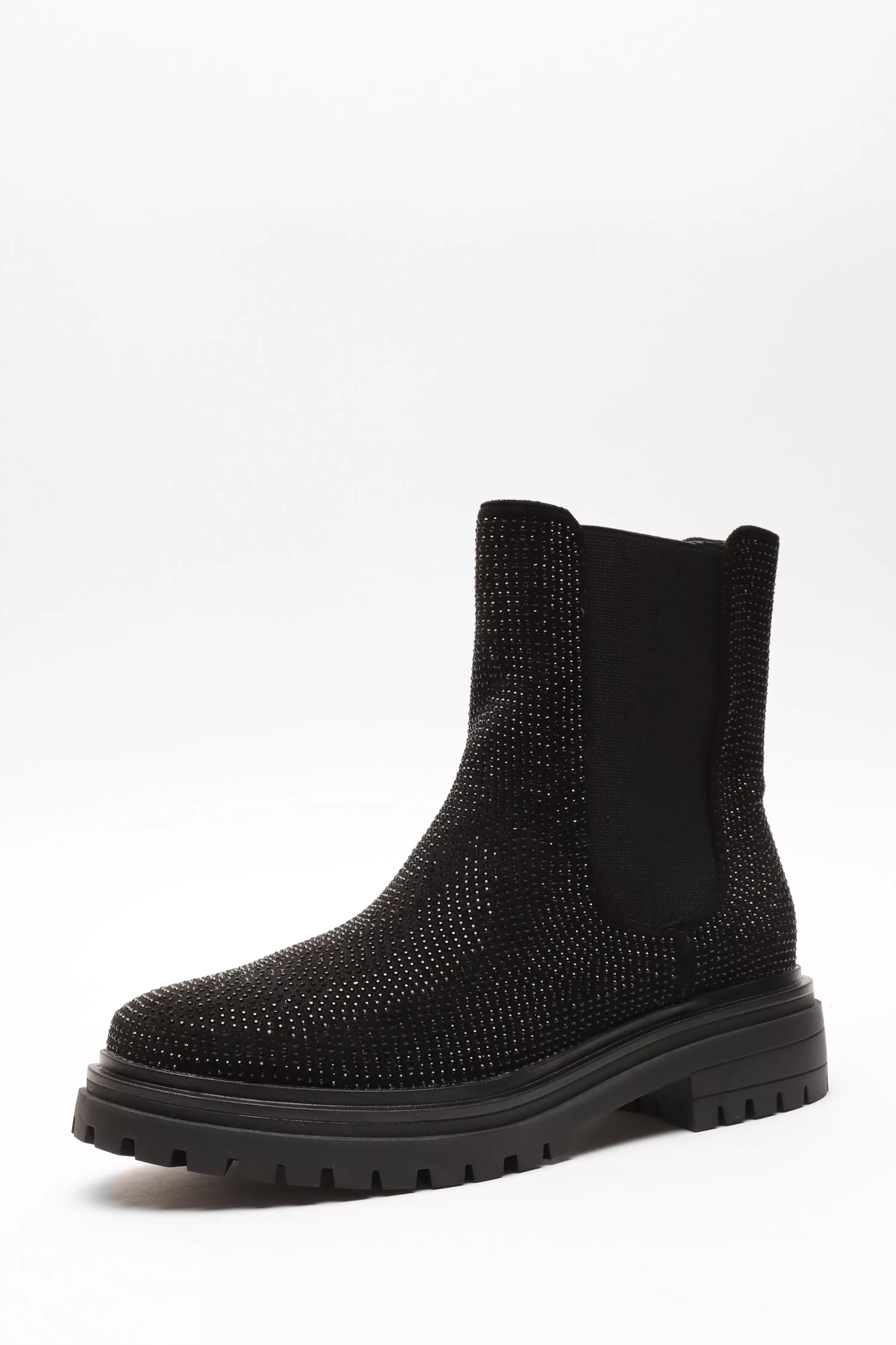 Women's Chunky Boots Black & Chelsea Chunky Boots QUIZ