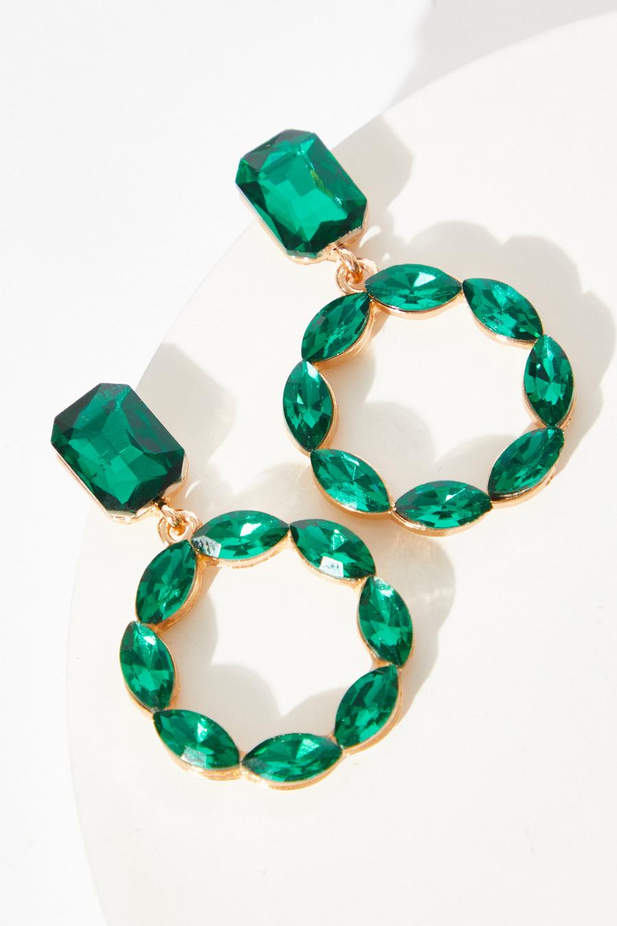 Stella and dot green clearance drop earrings