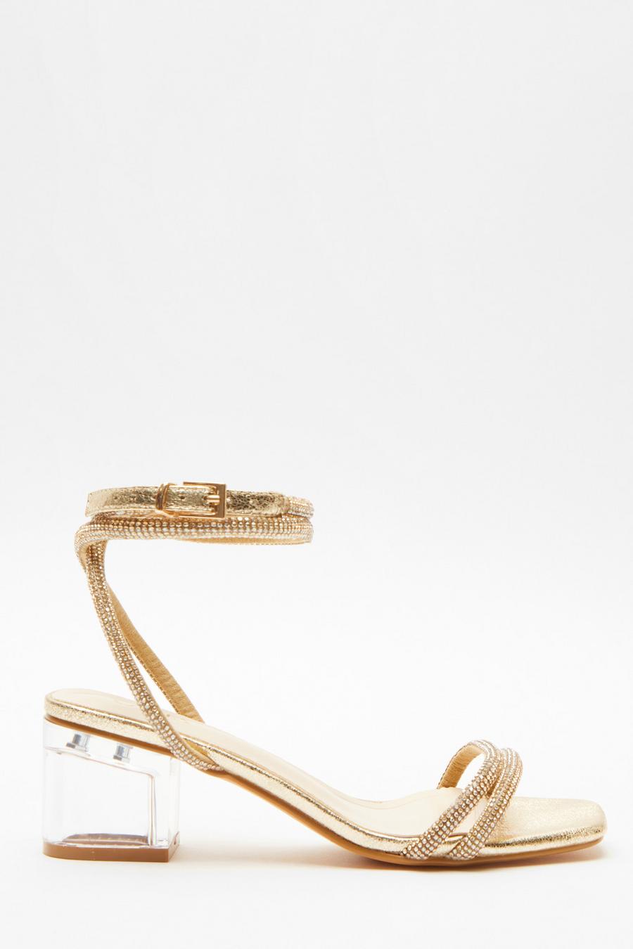 Low heel gold sandals on sale uk