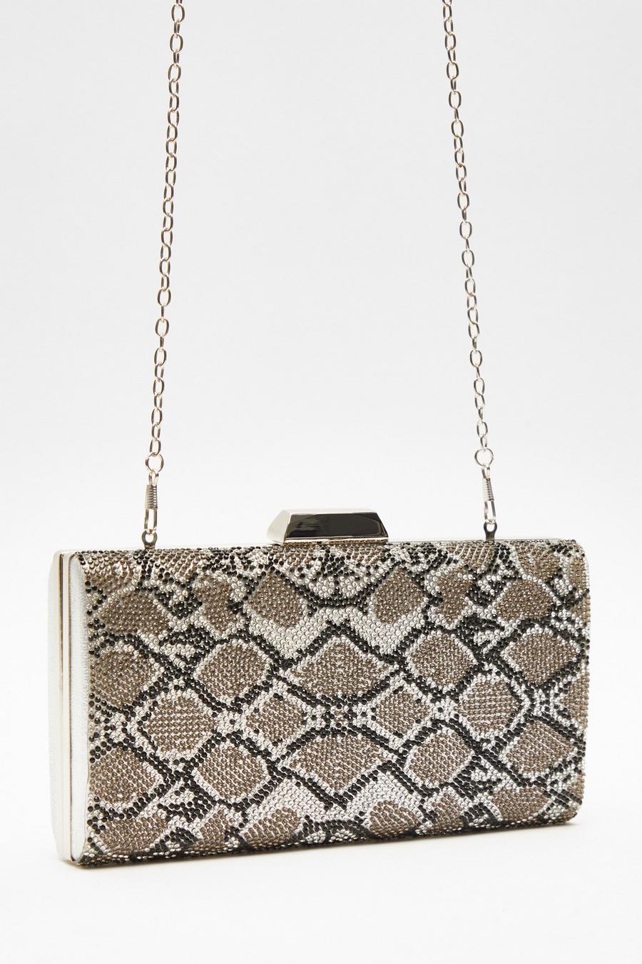 Snake hot sale print handbag