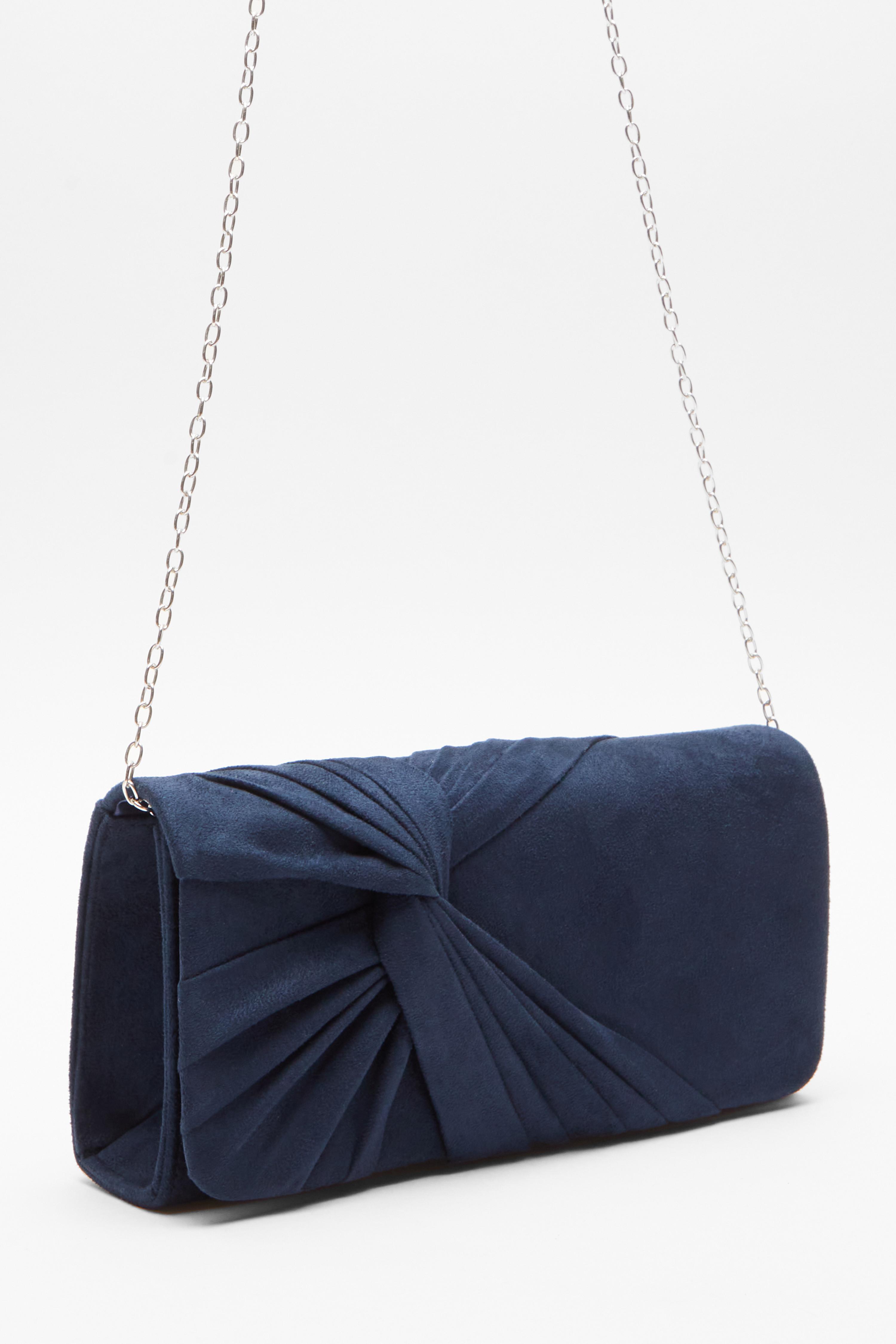 Navy blue suede outlet handbags uk