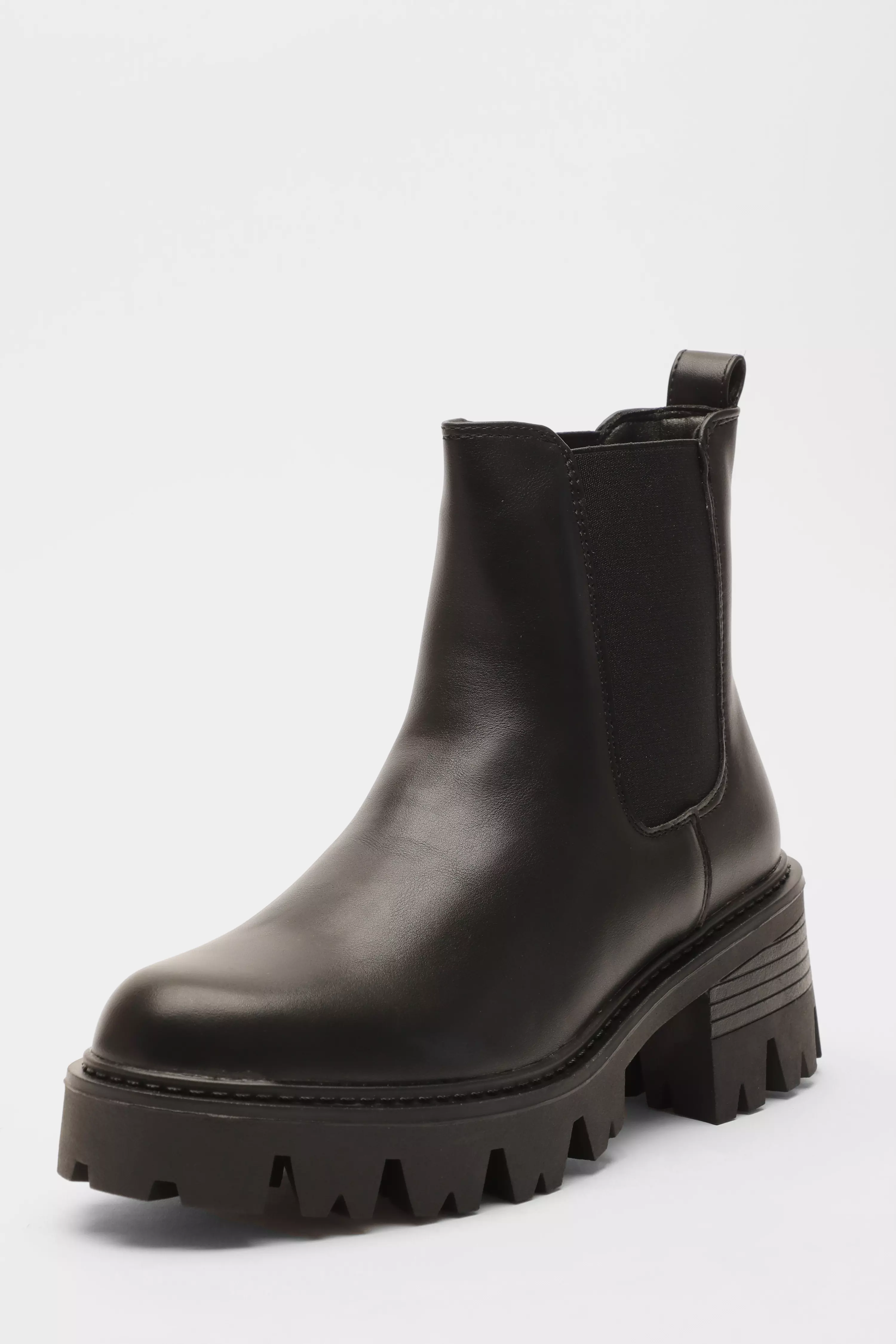 Women's Chunky Boots Black & Chelsea Chunky Boots QUIZ