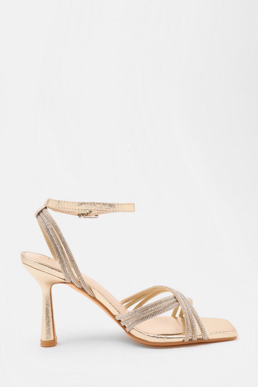 Diamante hot sale strap heels