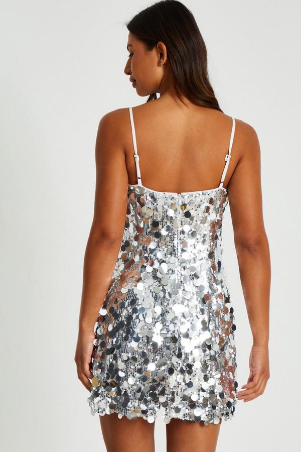 Quiz berry sale sequin bodycon dress