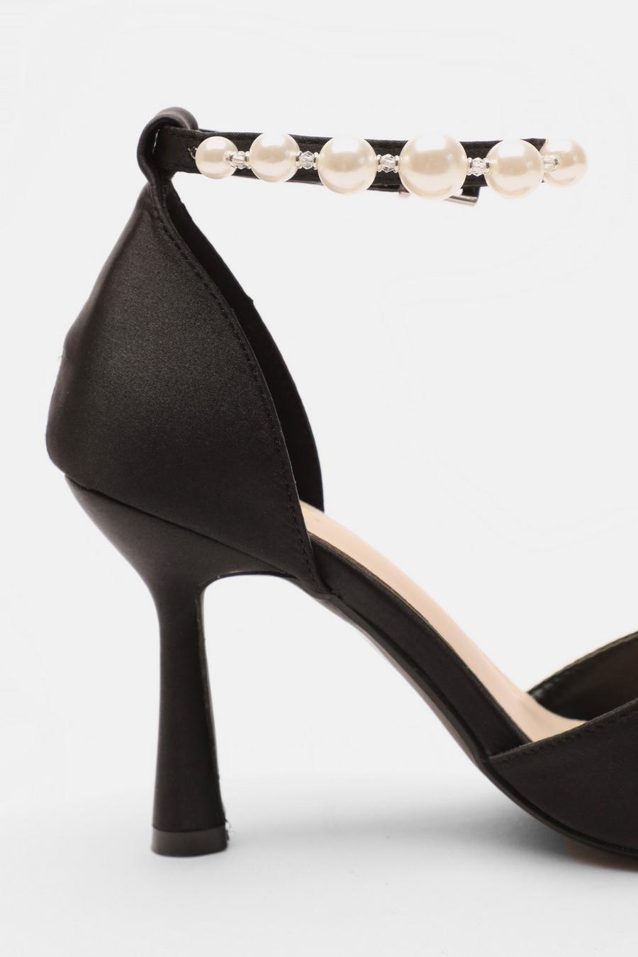 Cheap black heels deals with ankle strap