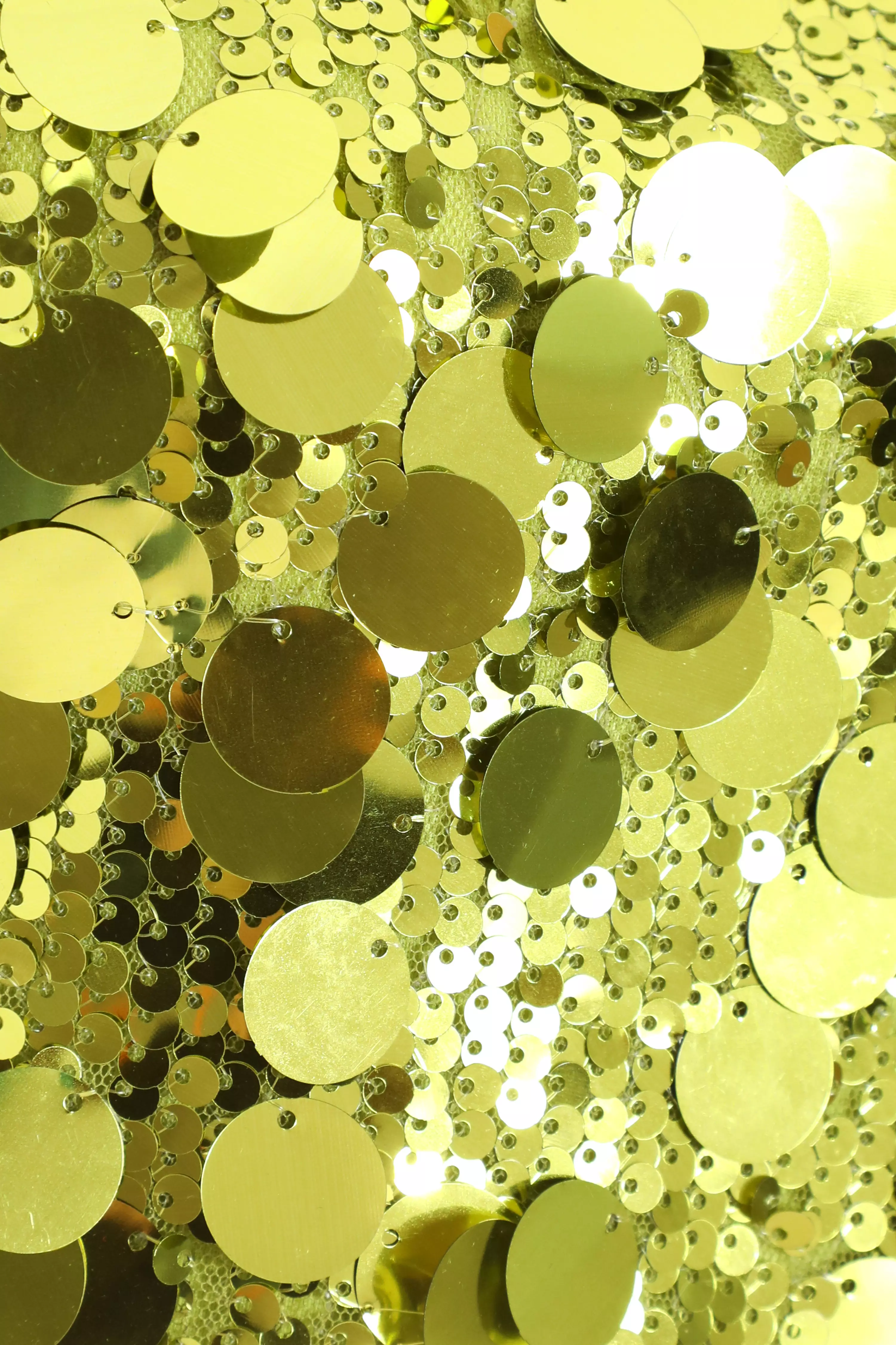 Lime Green Disc Sequin Crop Top QUIZ Clothing