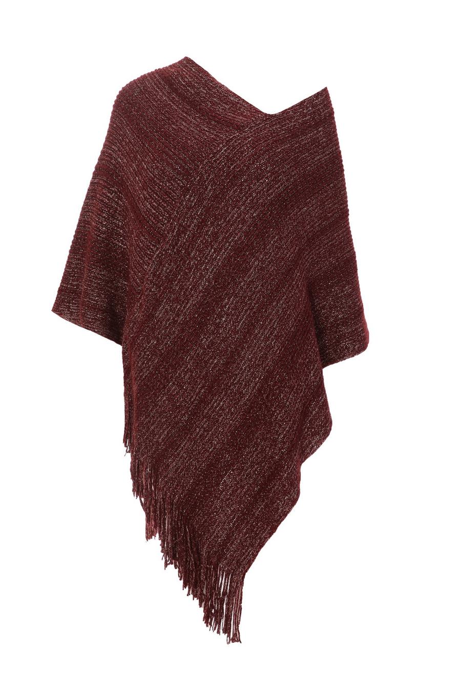 Fine knit poncho on sale uk