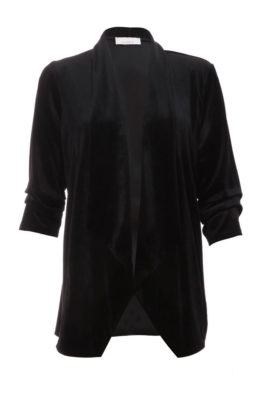 Quiz black waterfall jacket clearance