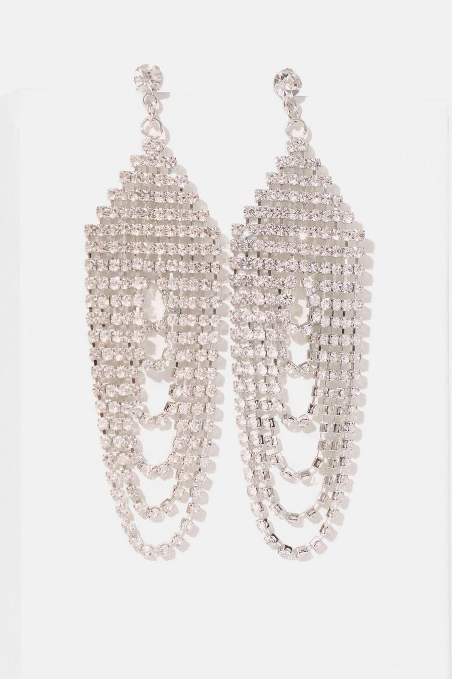 Diamante chandelier sale earrings