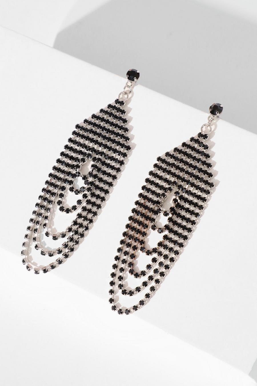 Diamante on sale chandelier earrings