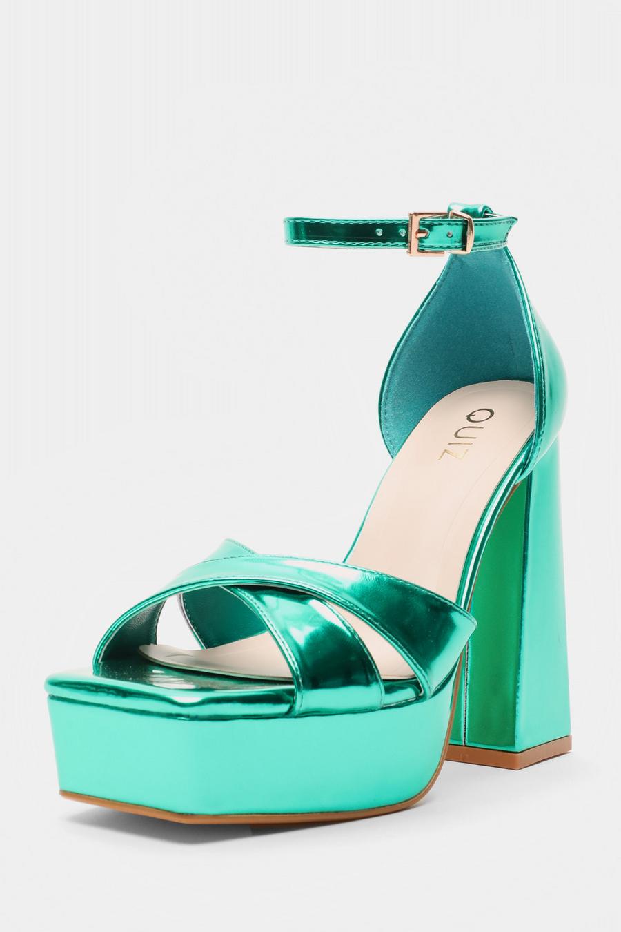 Mint green platform on sale heels