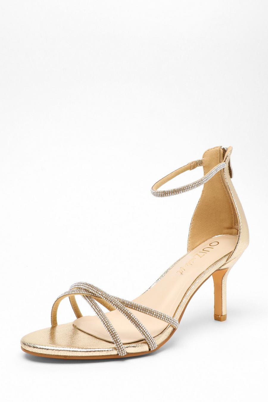 Cheap on sale gold sandals