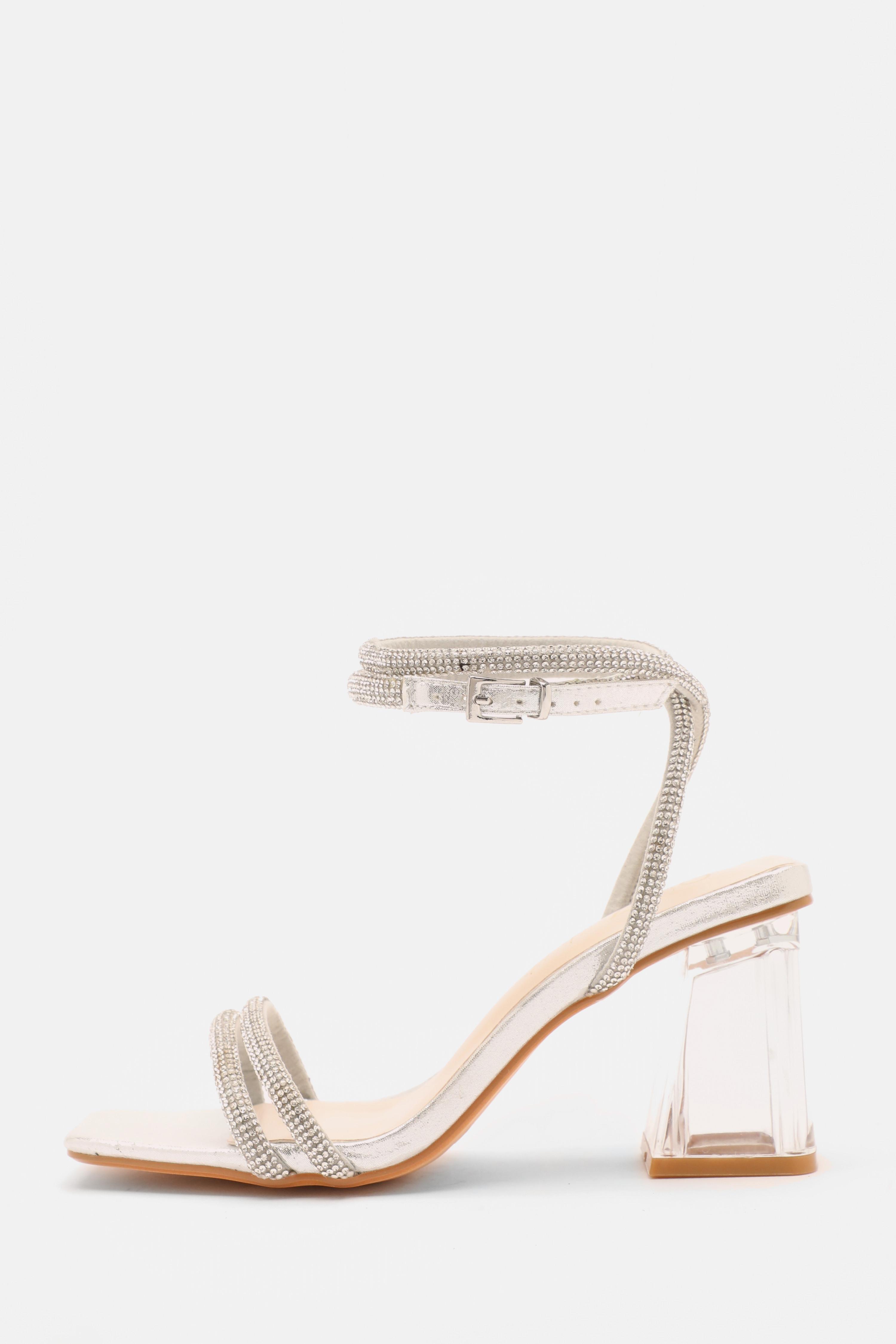 Clear block heels uk best sale