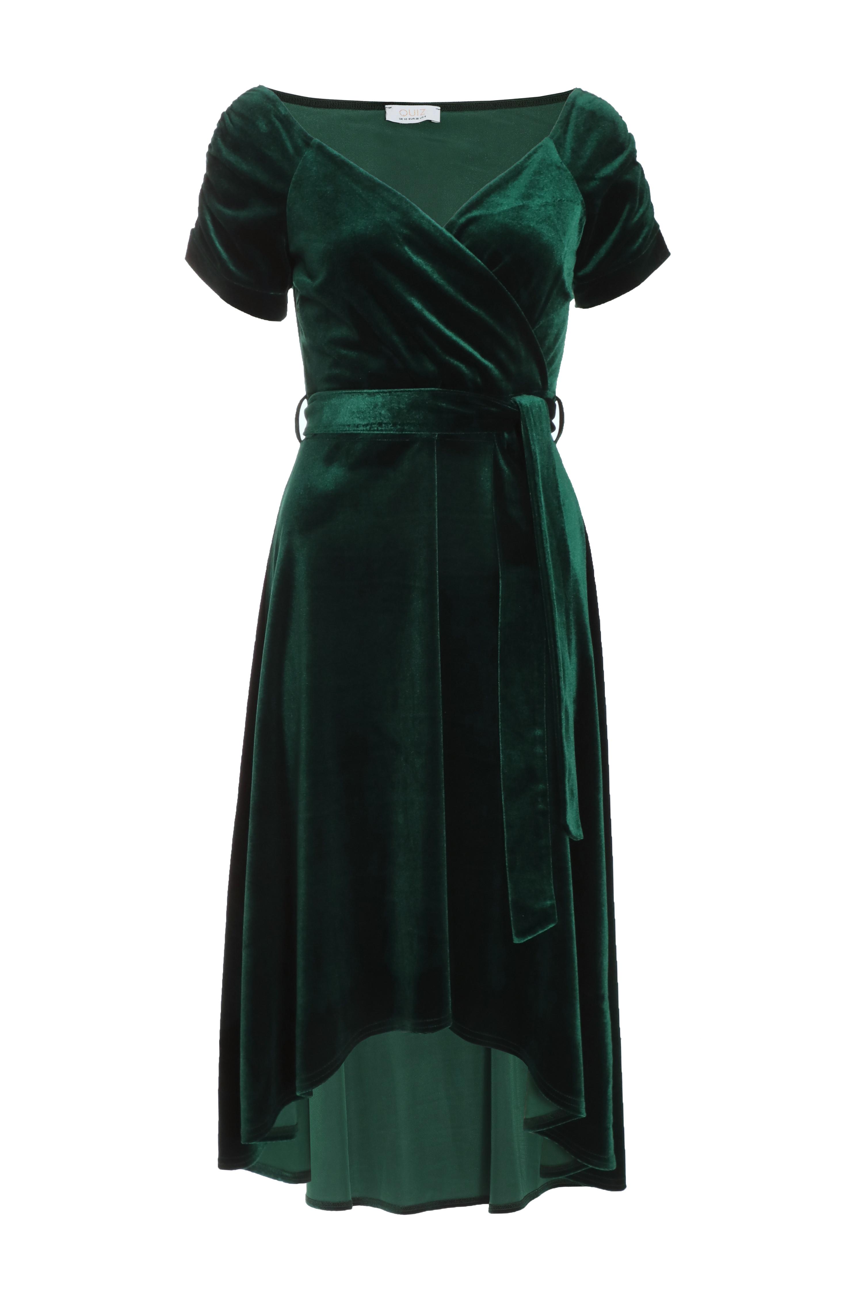 Bottle green shop bardot dress