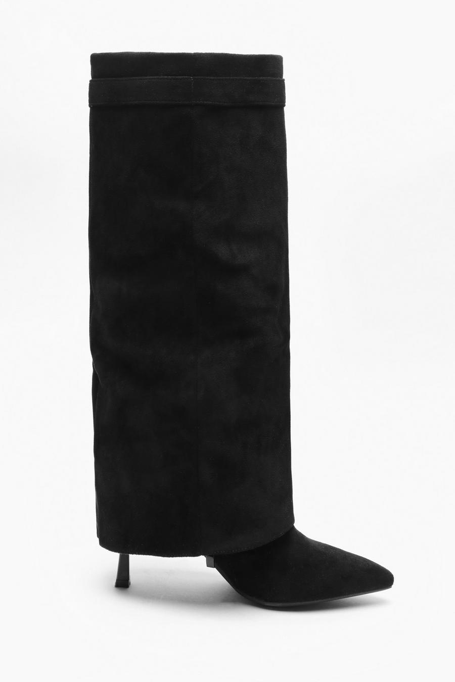 Suede fold over on sale boots