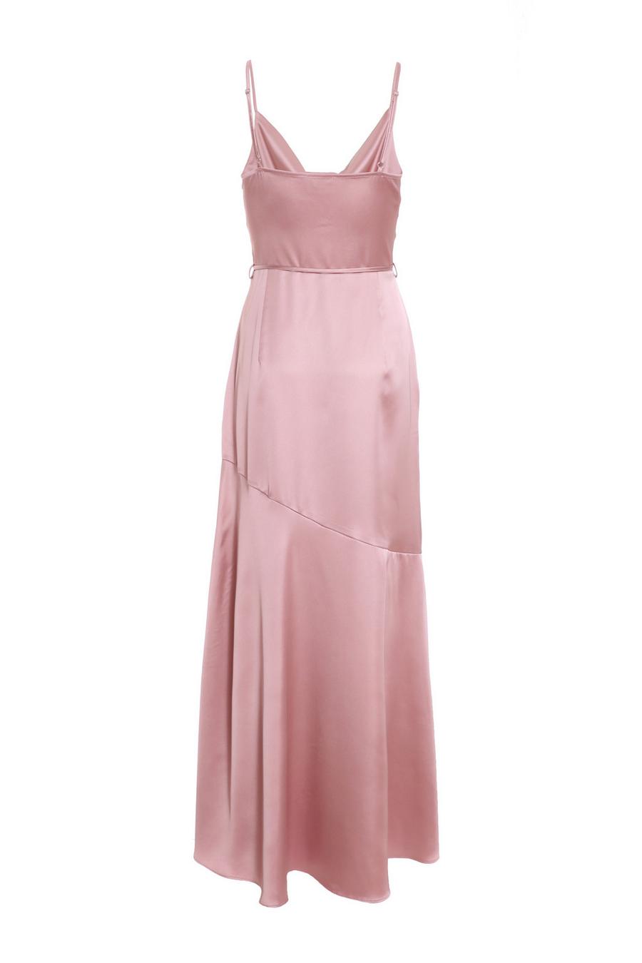 Pale pink silk on sale dress