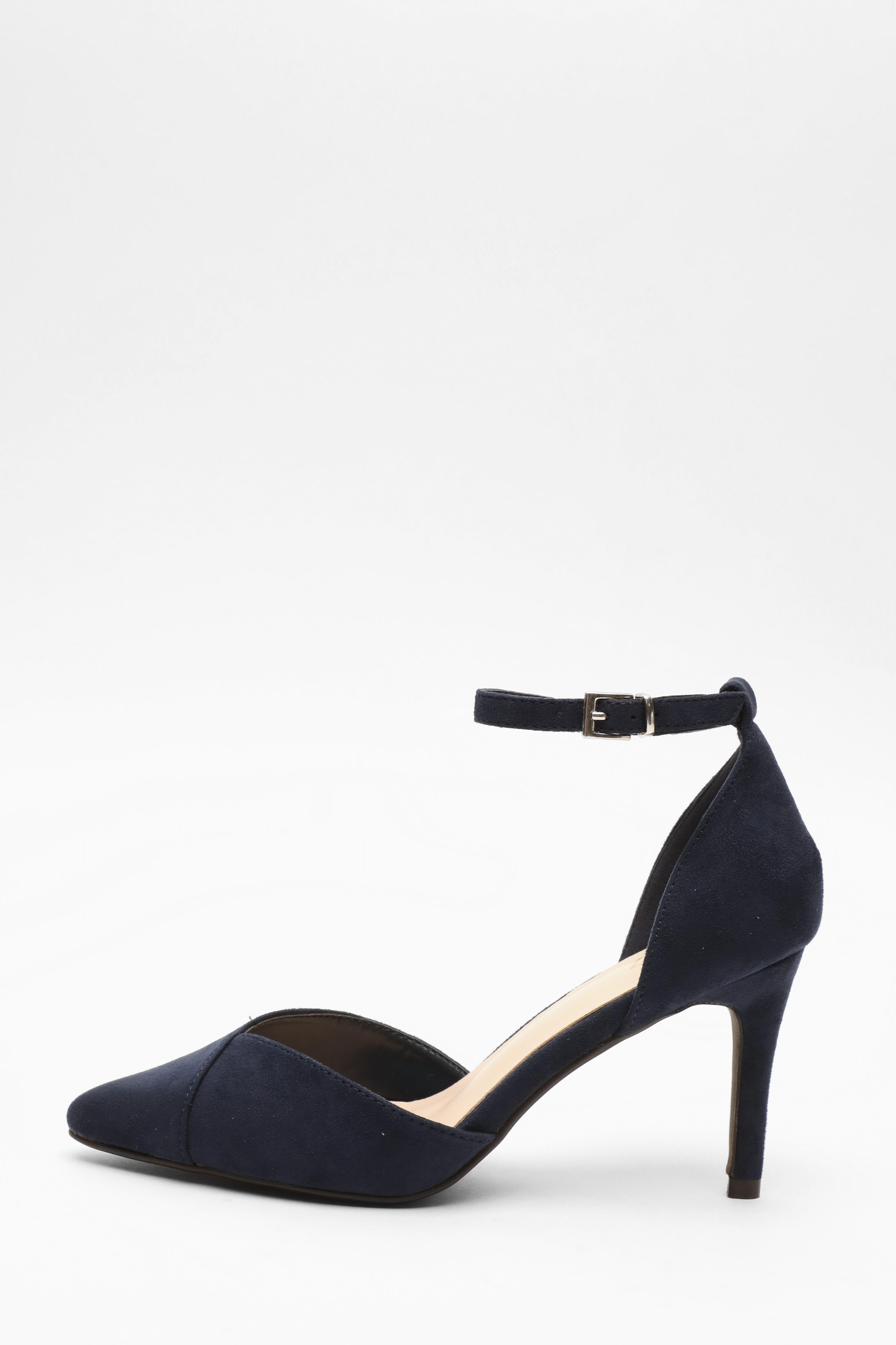 Navy suede court shoes uk best sale