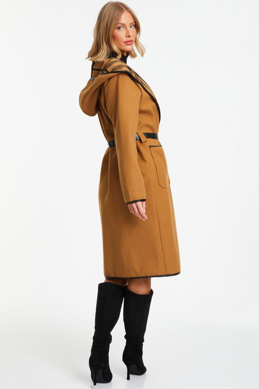 Camel on sale belted coat