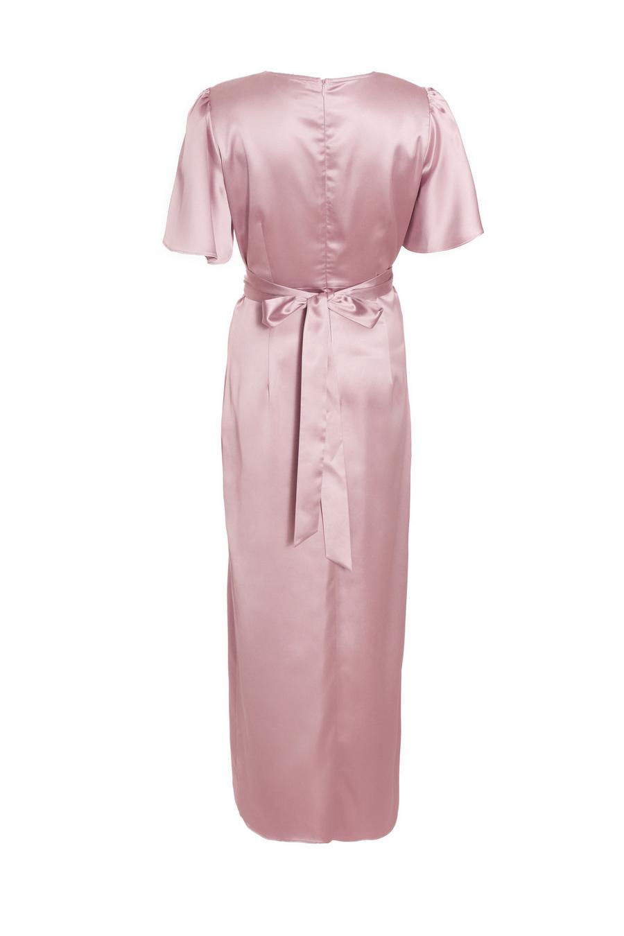 Pale pink sale silk dress